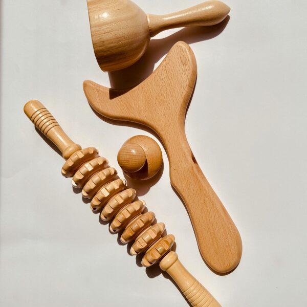 Drewniany Zestaw do Masażu Antycellulitowego „BodyShape Wood”